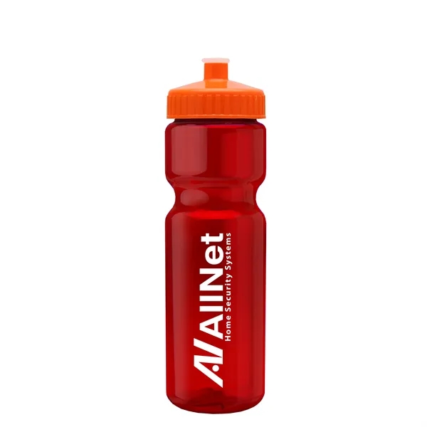 Transparent sports bottle, 28 oz., heavy wall design for multiple use.... from ASI 40480 Koozie Group