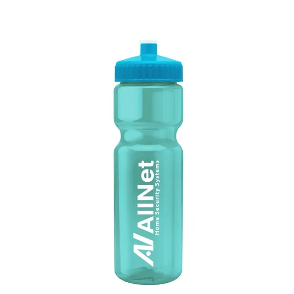 Transparent sports bottle, 28 oz., heavy wall design for multiple use.... from ASI 40480 Koozie Group