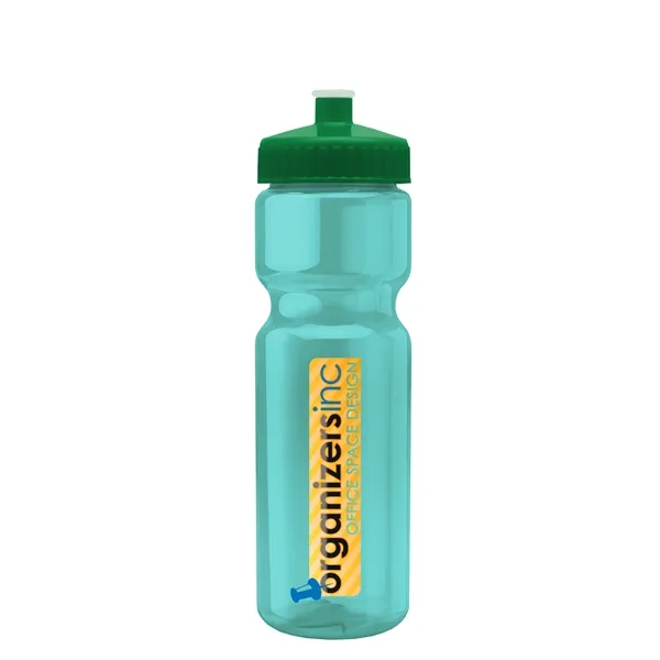 Transparent sports bottle, 28 oz., heavy wall design for multiple use.... from ASI 40480 Koozie Group