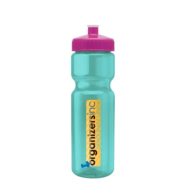 Transparent sports bottle, 28 oz., heavy wall design for multiple use.... from ASI 40480 Koozie Group