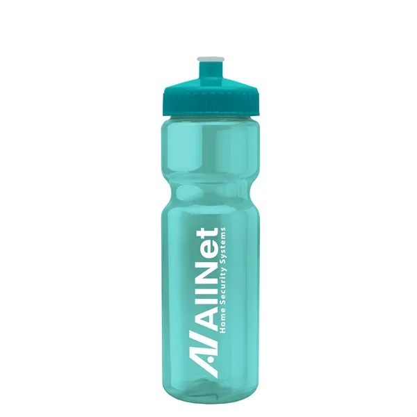 Transparent sports bottle, 28 oz., heavy wall design for multiple use.... from ASI 40480 Koozie Group