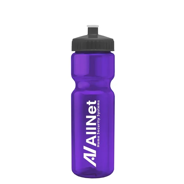 Transparent sports bottle, 28 oz., heavy wall design for multiple use.... from ASI 40480 Koozie Group