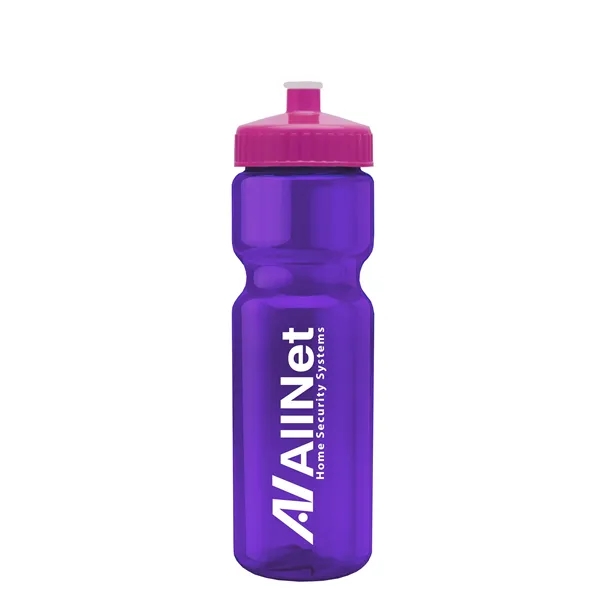 Transparent sports bottle, 28 oz., heavy wall design for multiple use.... from ASI 40480 Koozie Group