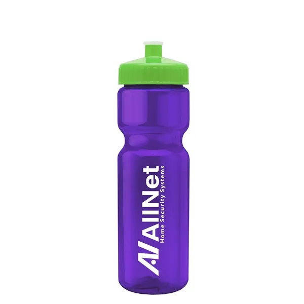 Transparent sports bottle, 28 oz., heavy wall design for multiple use.... from ASI 40480 Koozie Group