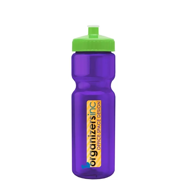 Transparent sports bottle, 28 oz., heavy wall design for multiple use.... from ASI 40480 Koozie Group