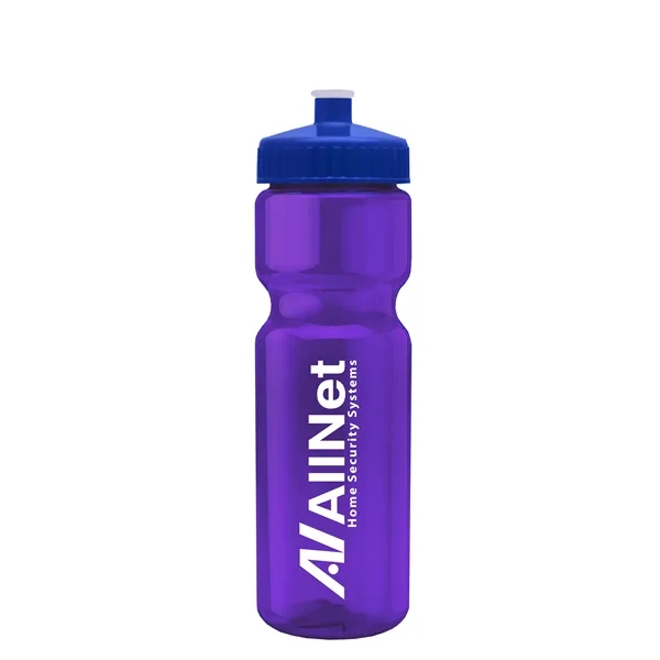 Transparent sports bottle, 28 oz., heavy wall design for multiple use.... from ASI 40480 Koozie Group