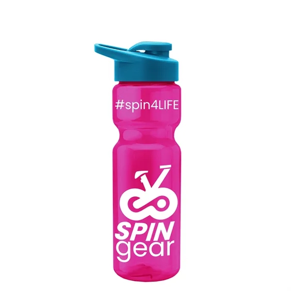 Champion 28 Oz. Transparent Bottle - Drink Thru Lid (Colors)... from ASI 40480 Koozie Group