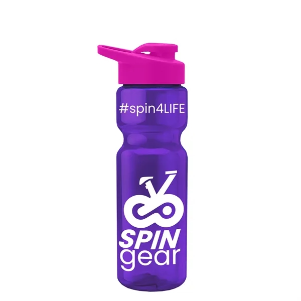 Champion 28 Oz. Transparent Bottle - Drink Thru Lid (Colors)... from ASI 40480 Koozie Group