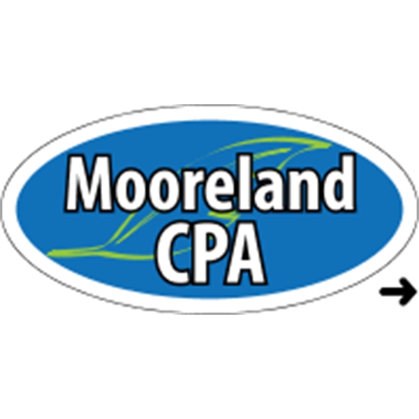 1.375" x 2.75" oval shaped roll labels with a one color... from ASI 89910 Stouse, LLC