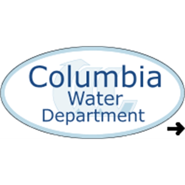 1.375" x 2.75" oval shaped roll labels with a one color... from ASI 89910 Stouse, LLC