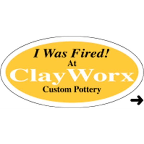 1.375" x 2.75" oval shaped roll labels with a one color... from ASI 89910 Stouse, LLC