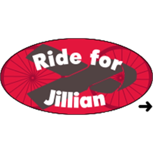 1.375" x 2.75" oval shaped roll labels with a one color... from ASI 89910 Stouse, LLC