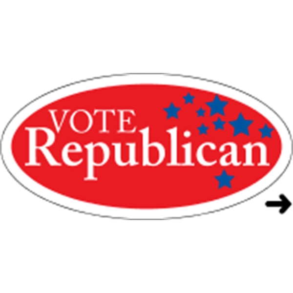 1.375" x 2.75" oval shaped roll labels with a one color... from ASI 89910 Stouse, LLC