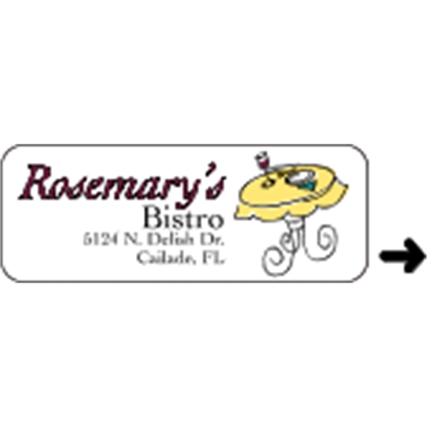 0.75" x 2" rectangle roll labels with a one color imprint.... from ASI 89910 Stouse, LLC