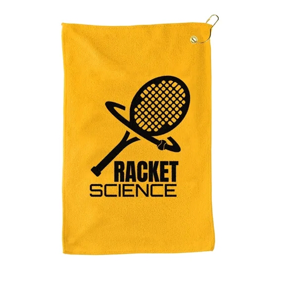 27 oz. Poly-pure transparent bottle with microfiber golf towel. Towel is... from ASI 40480 Koozie Group