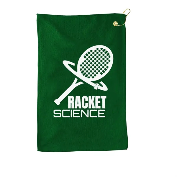 27 oz. Poly-pure transparent bottle with microfiber golf towel. Towel is... from ASI 40480 Koozie Group