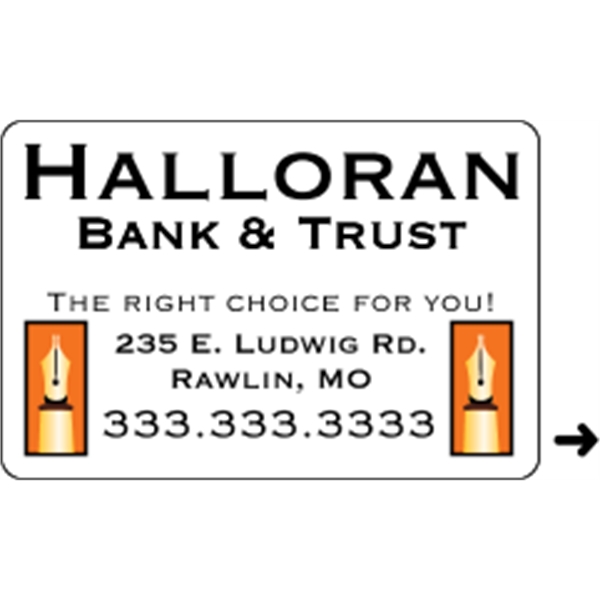 2" x 3" rectangle roll labels with a one color imprint.... from ASI 89910 Stouse, LLC