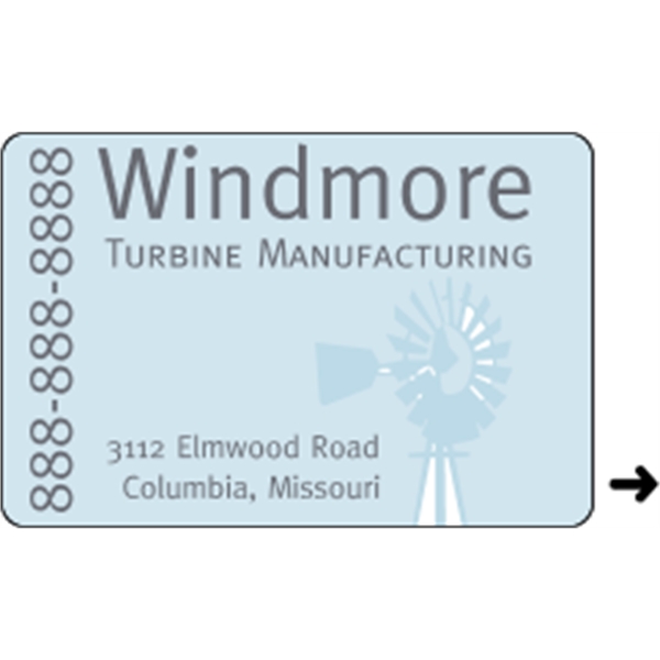2" x 3" rectangle roll labels with a one color imprint.... from ASI 89910 Stouse, LLC
