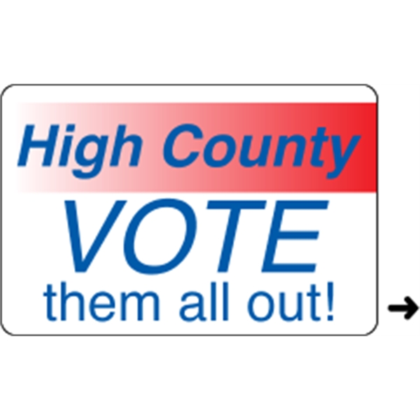 2" x 3" rectangle roll labels with a one color imprint.... from ASI 89910 Stouse, LLC