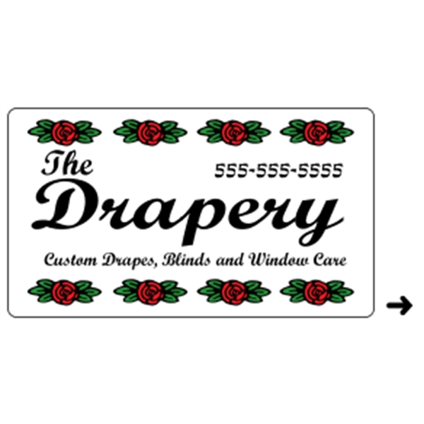 2" x 3.5" rectangle roll labels with a one color imprint.... from ASI 89910 Stouse, LLC