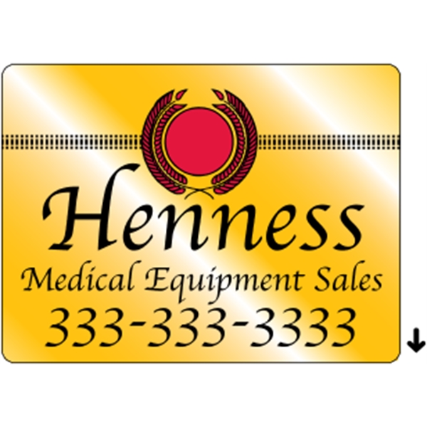 4" x 3" rectangle roll labels with a one color imprint.... from ASI 89910 Stouse, LLC