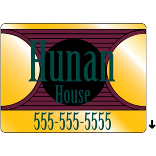 4" x 3" rectangle roll labels with a one color imprint.... from ASI 89910 Stouse, LLC