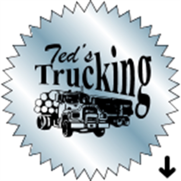 3" starburst designed roll labels with a one color imprint.... from ASI 89910 Stouse, LLC