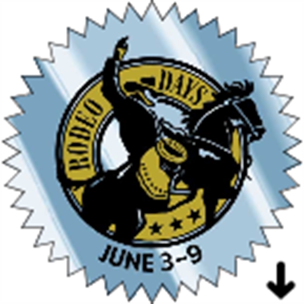 3" starburst designed roll labels with a one color imprint.... from ASI 89910 Stouse, LLC