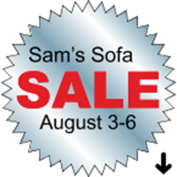 3" starburst designed roll labels with a one color imprint.... from ASI 89910 Stouse, LLC