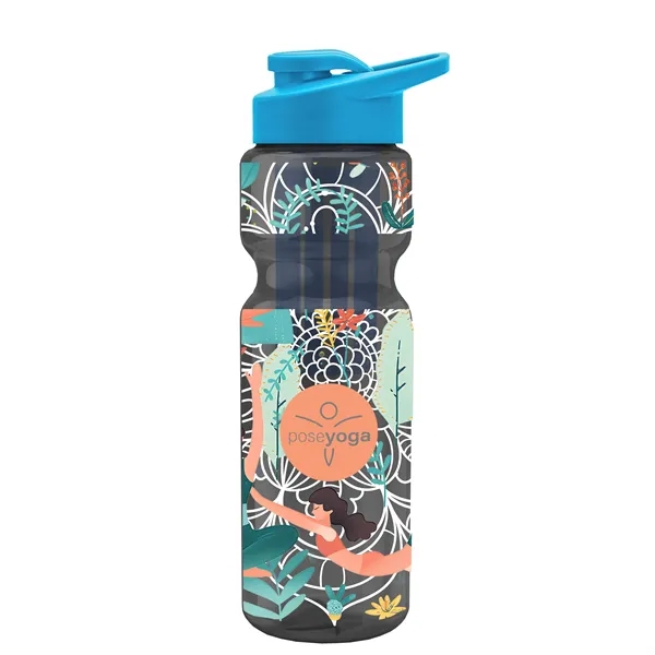 Champion 28 Oz. Transparent Bottle - Drink Thru Lid and Large... from ASI 40480 Koozie Group