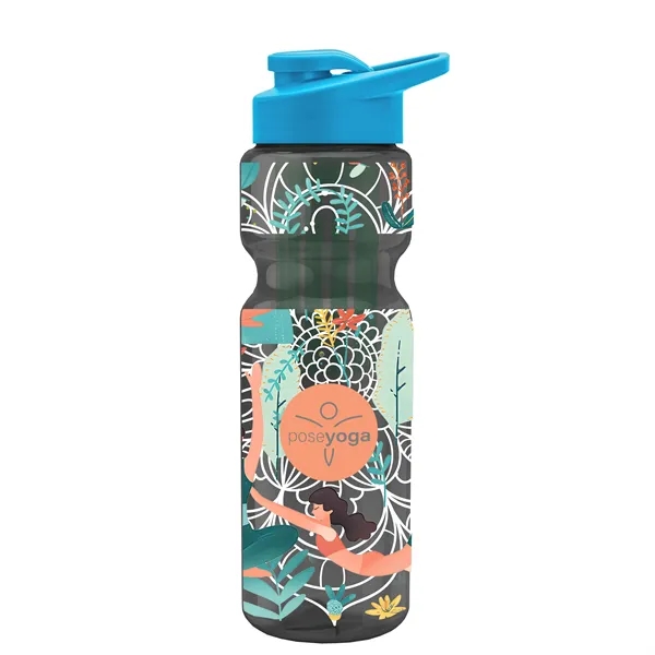 Champion 28 Oz. Transparent Bottle - Drink Thru Lid and Large... from ASI 40480 Koozie Group