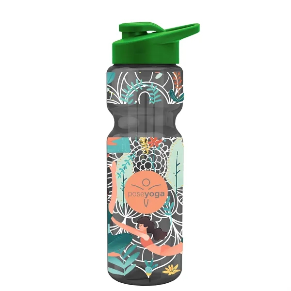 Champion 28 Oz. Transparent Bottle - Drink Thru Lid and Large... from ASI 40480 Koozie Group