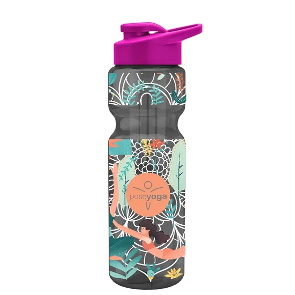 Champion 28 Oz. Transparent Bottle - Drink Thru Lid and Large... from ASI 40480 Koozie Group