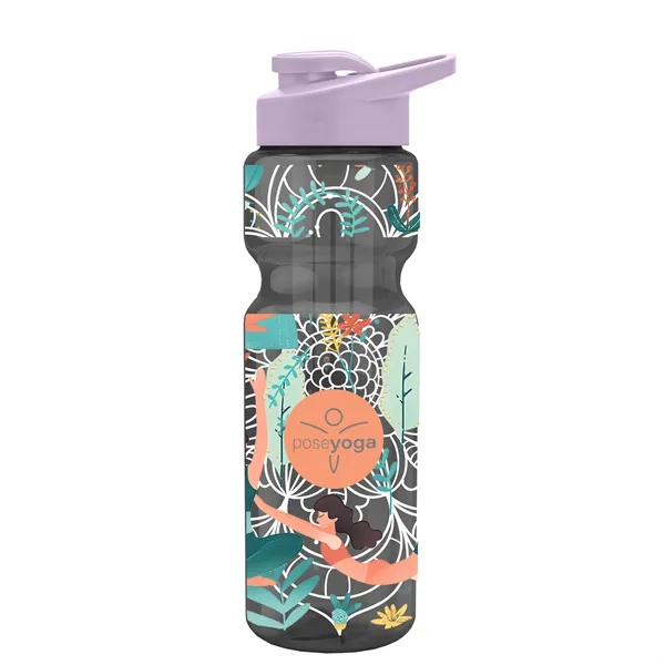 Champion 28 Oz. Transparent Bottle - Drink Thru Lid and Large... from ASI 40480 Koozie Group