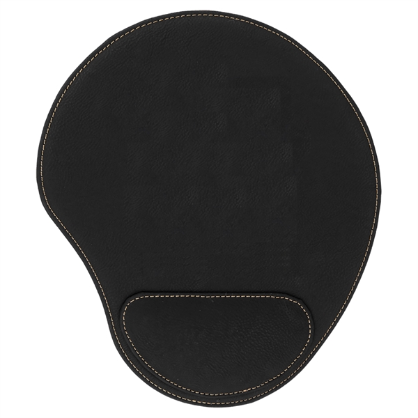 10 1/4" x 9" leatherette mouse pad with laser engraved imprinting.... from ASI 59080 Halls & Company