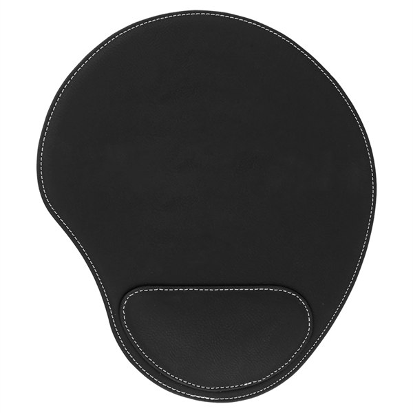 10 1/4" x 9" leatherette mouse pad with laser engraved imprinting.... from ASI 59080 Halls & Company