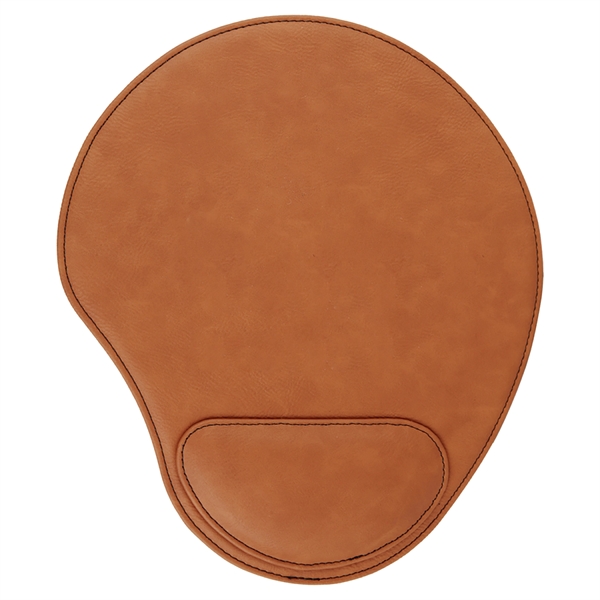 10 1/4" x 9" leatherette mouse pad with laser engraved imprinting.... from ASI 59080 Halls & Company