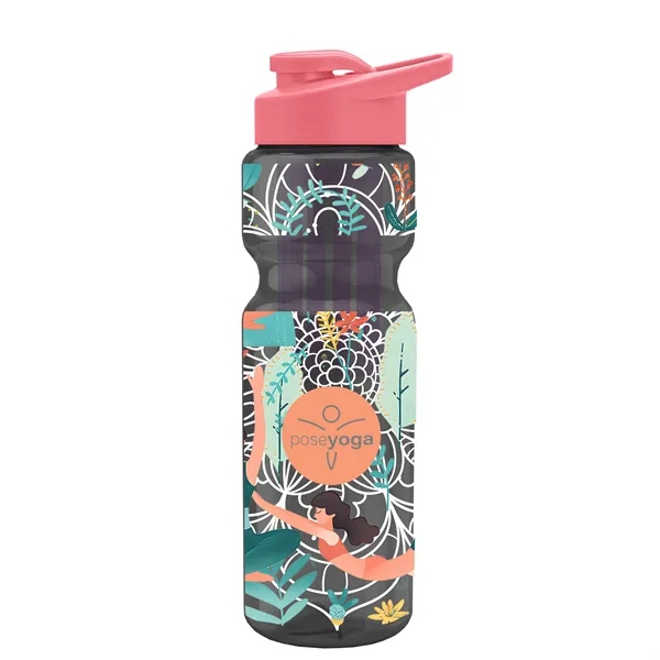 Champion 28 Oz. Transparent Bottle - Drink Thru Lid and Large... from ASI 40480 Koozie Group