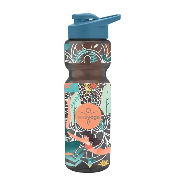 Champion 28 Oz. Transparent Bottle - Drink Thru Lid and Large... from ASI 40480 Koozie Group