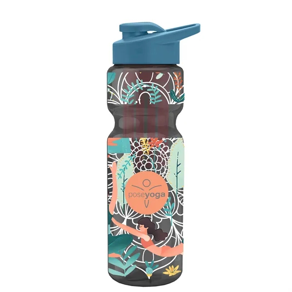 Champion 28 Oz. Transparent Bottle - Drink Thru Lid and Large... from ASI 40480 Koozie Group