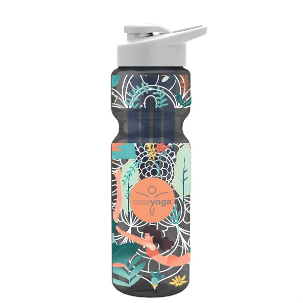 Champion 28 Oz. Transparent Bottle - Drink Thru Lid and Large... from ASI 40480 Koozie Group