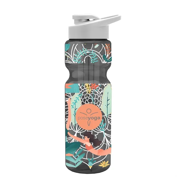 Champion 28 Oz. Transparent Bottle - Drink Thru Lid and Large... from ASI 40480 Koozie Group