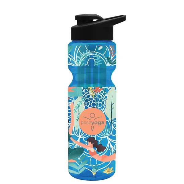 Champion 28 Oz. Transparent Bottle - Drink Thru Lid and Large... from ASI 40480 Koozie Group