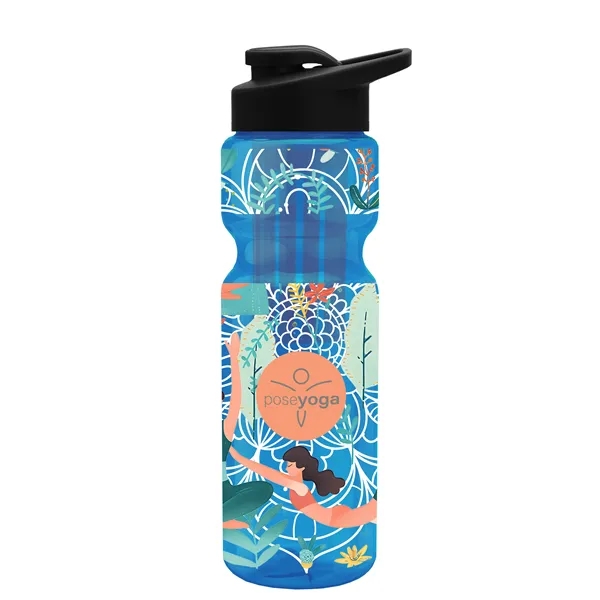 Champion 28 Oz. Transparent Bottle - Drink Thru Lid and Large... from ASI 40480 Koozie Group