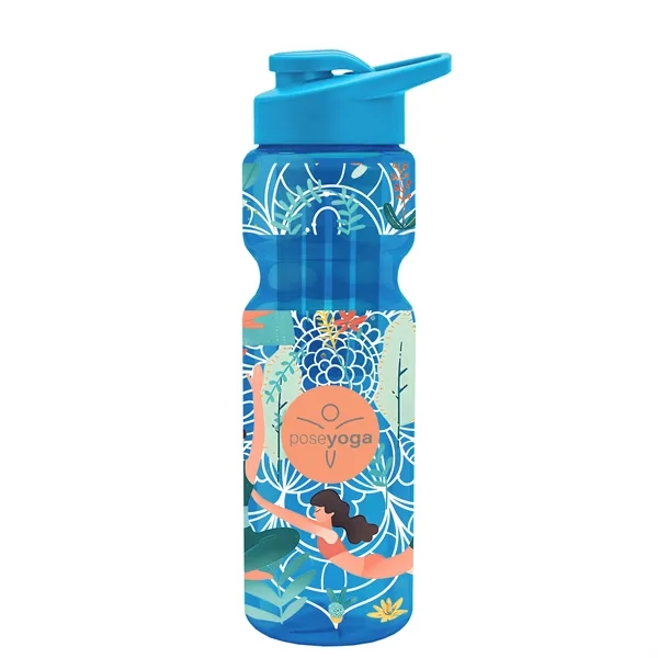 Champion 28 Oz. Transparent Bottle - Drink Thru Lid and Large... from ASI 40480 Koozie Group