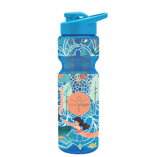 Champion 28 Oz. Transparent Bottle - Drink Thru Lid and Large... from ASI 40480 Koozie Group