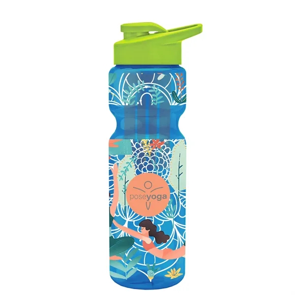 Champion 28 Oz. Transparent Bottle - Drink Thru Lid and Large... from ASI 40480 Koozie Group