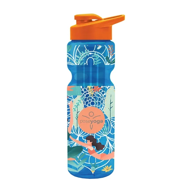 Champion 28 Oz. Transparent Bottle - Drink Thru Lid and Large... from ASI 40480 Koozie Group