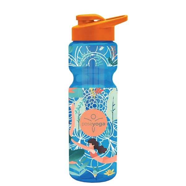 Champion 28 Oz. Transparent Bottle - Drink Thru Lid and Large... from ASI 40480 Koozie Group