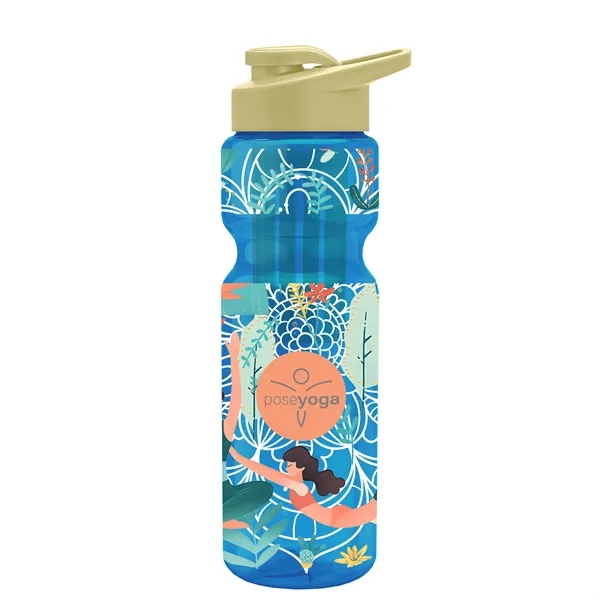 Champion 28 Oz. Transparent Bottle - Drink Thru Lid and Large... from ASI 40480 Koozie Group